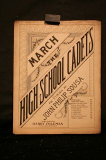 John Philip Sousa High School March Vintage Sheet Music  