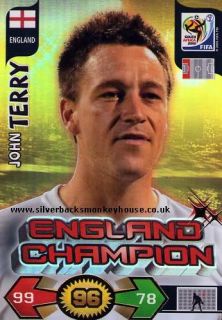 Adrenalyn XL World Cup 2010 John Terry Champion Card  