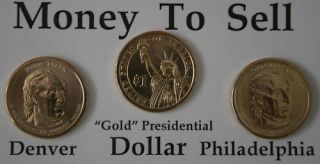 John Tyler Presidential Dollar 2 Coin Mint Set P D  
