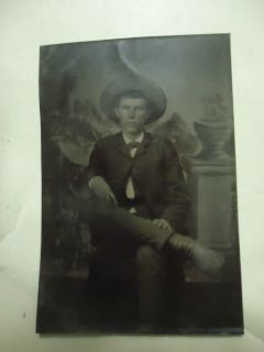 Outlaw John Wesley Hardin Tintype Photograph  