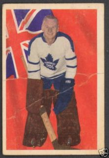 1963 64 Parkhurst Hockey 65 Johnny Bower Maple Leafs  