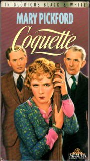 Coquette Mary Pickford Johnny Mack Brown VHS VG Cond 027616215833  