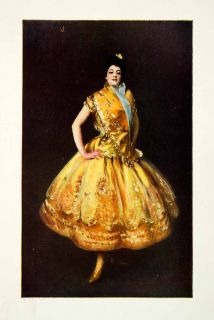 1909 Print John Singer Sargent La Carmencita Spanish Dancer Costume Grand Manner  
