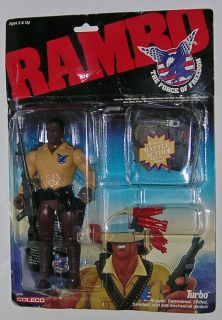 RARE Rambo Turbo Figure Sylvester Stallone Vintage 1986 Coleco  