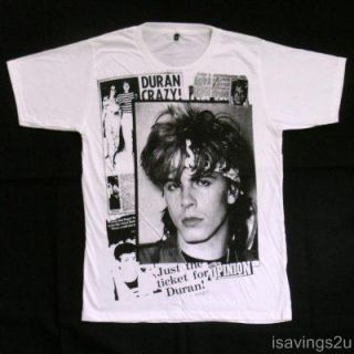 Duran Duran T Shirt John Taylor New Wave White s M or L  