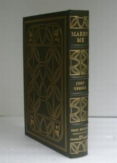 Franklin Library Full Leather First Edition Marry Me by John Updilke  