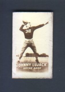 1948 Topps Magic Football Johnny Lujack Chicago Bears  