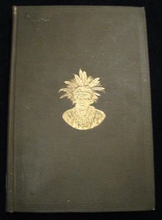 RARE 1891 BOOK Cherokees Ojibwa history North American INDIANS Color Plates  