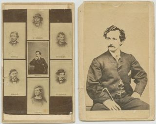 John Wilkes Booth Lincoln's Assasin Conspirators CDV Pair Hanged Execution  