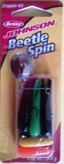 Johnson Crappie Buster 6 Piece Beetle Spin Lure Kit  