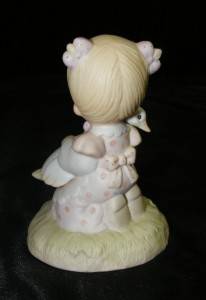 1980 Enesco " God Is Love " Porcelain Precious Moments Figurine E 5213 w Box  