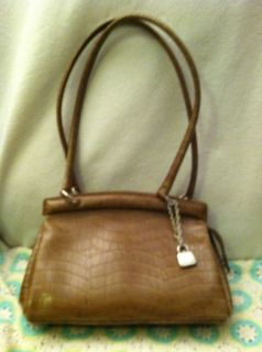 Beautiful Jones New York Med Brown Shoulder Handbag in Great Cond Very Clean  