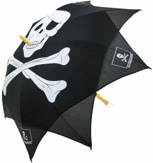 Jolly Roger Skull Crossbones Umbrella Pirate  