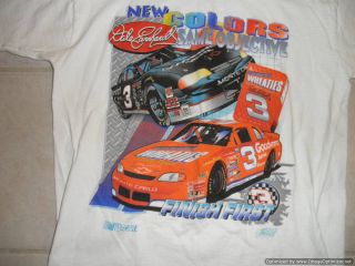 Dale Earnhardt 3 Wheaties T Shirt Large NASCAR Breakfast of Champions Race Car  