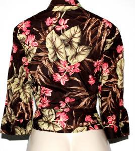 Jones New York Hawaiian Flower Dress Crop Jacket 10 P  