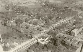 1930 Jonesville Michigan MI Large Aerial Photo Picture  