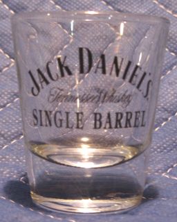 Collectable Jack Daniels Tennessee Whiskey Single Barrel Round Shot Glass  