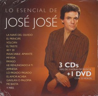 Lo Esencial De Jose Jose 3 CD NEW DVD Gavilan O Paloma Y Mas 60 Songs  
