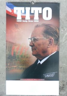 2013 CALENDAR KALENDAR SFRJ YUGOSLAVIA JOSIP BROZ TITO 1892 1980  