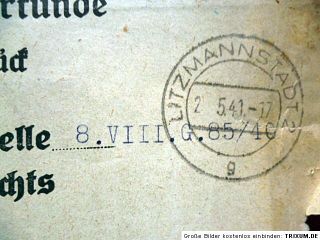 Ghetto Litzmannstadt 2 original documents Ghetto administration 1940  