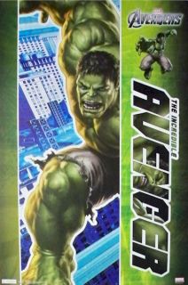 The Avengers Movie Poster Hulk 22x34 Marvel Incredible Mark Ruffalo  