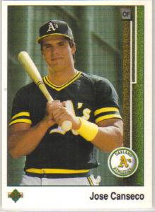 Jose Canseco 1989 Upper Deck Card 371  