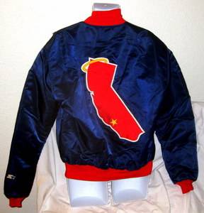 California Angels Early 1980s Starter Jacket XLarge Reggie Jackson Wally Joyner  