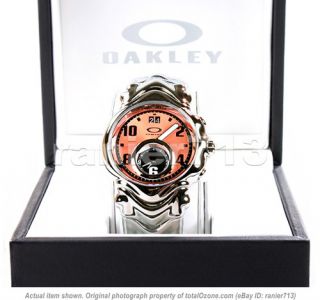 New Oakley Judge II Stainless Steel Watch Copper Dial 10 257  