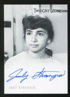 Twilight Zone A 79 Judy Strangis Autograph Auto Card  