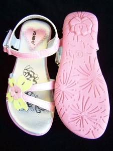 New Baby Girls Pink Bufferfly Sandals Shoes Sz 6 Josmo  