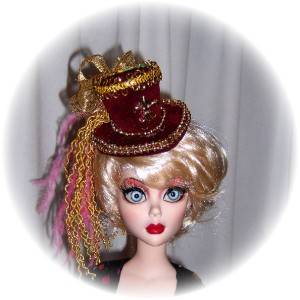 OOAK TOP HAT 5 For 16 17 fashion Dolls by Judy  