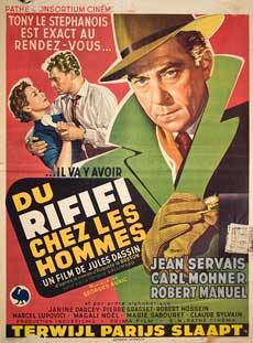 Rififi 1948 Original Belgian Movie Poster Jules Dassin  