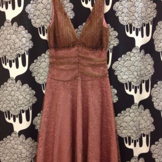 JS Boutique Vintage Looking Lace Dress Size 6