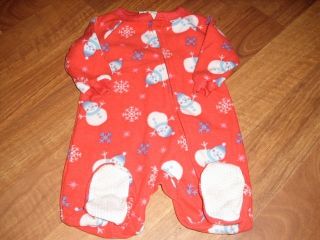 Jake and Julia Winter Feet Pajamas Used Infant Boys Sleepwear Clothing
