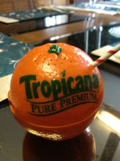 Vintage Tropicana Pure Premium Orange Juice Am FM Transistor Radio