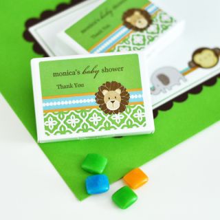 Jungle Safari Theme Personalized Gum Boxes Baby Shower Birthday Party