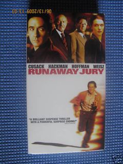 Runaway Jury VHS 2004 Hoffman Hackman Cusack