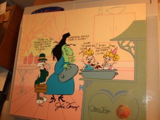Bugs Bunny Witch Hazel Signed Chuck Jones June Foray