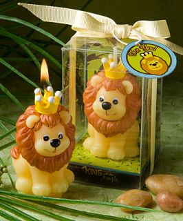 SHOWER BIRTHDAY PARTYJUNGLE THEME LION CANDLE FAVOR PARTY SUPPLIES NEW