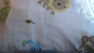 Just Born Jungle Animals Fitted Crib Sheet for Baby Boy Nursery New