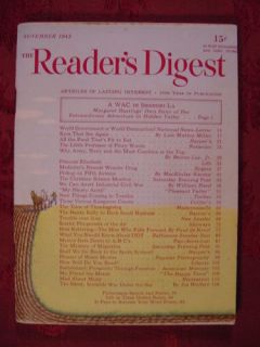 Readers Digest November 1945 MacKinlay Kantor WAC