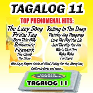 Tagalog 11 Feat Latest OPM and Pop Adele Bruno Mars Magic Sing Karaoke