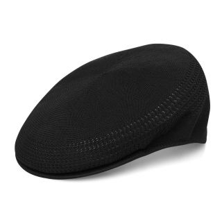 New KANGOL Style Ivy Driving Newsboy Flex Golf Cap Hat Black