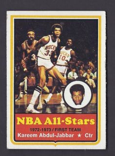 Kareem Abdul Jabbar NBA All Star 1973 74 Topps Card 50