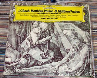 Karl Richter J s Bach Matthaus Passion LP