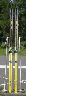 Cross Country 73 Skis 3 Pin 190 cm Poles KARHU
