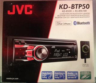 JVC KD BTP50 CD Bluetooth Radio Brand New