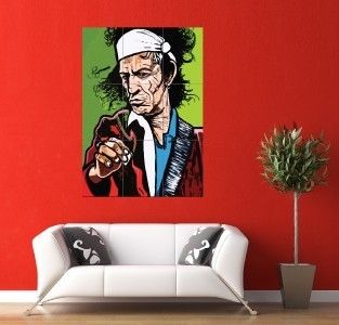 Rolling Stones Keith Richards Giant Wall Art Poster JM084