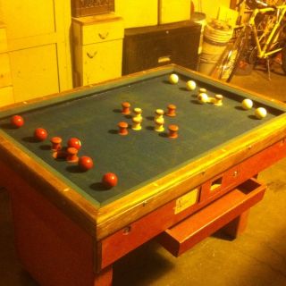 Vintage Keeney Bumper Pool Table Coin Operated 1950s Pretty Darn Good