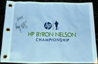 Keegan Bradley Signed Byron Nelson Flag 1st PGA Win